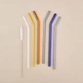 Straw Color 6'lı Cam Pipet Fırça Seti - Renkli thumbnail 1