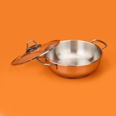 Paslanmaz Çelik Karnıyarık Tenceresi - Gri - 24 cm thumbnail 3