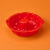 Klasik Kek Kalıbı - Kırmızı - 25 cm thumbnail 1