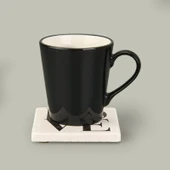 Kitchen Love Taş Bardak Altlığı - Renkli - 10x10 cm - 2