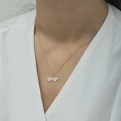 Gümüş Rose Yusufçuk Bayan Kolye thumbnail 2