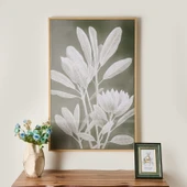 Deco Green Culture Kanvas Tablo - Yeşil / Beyaz - 90x60 cm thumbnail 1