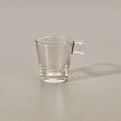 In Love Napoli 6'lı Espresso Fincanı - Şeffaf - 90 ml thumbnail 3