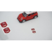Fiat Logo Jant Torpido Direksiyon 17,5mm Damla Sticker Logo Seti - 1