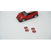 Fiat Logo Jant Torpido Direksiyon 17,5mm Damla Sticker Logo Seti - 2