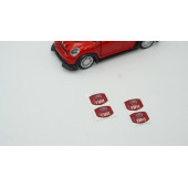 Fiat Logo Jant Torpido Direksiyon 17,5mm Damla Sticker Logo Seti - 3
