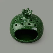 Deco Melograno Buhurdanlık - Yeşil - 10 cm - 1