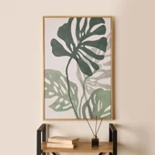 Deco Green Culture Kanvas Tablo - Beyaz / Yeşil - 90x60 cm thumbnail 1