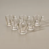 In Love Napoli 6'lı Espresso Fincanı - Şeffaf - 90 ml thumbnail 2