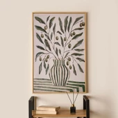 Deco Green Culture Olive Kanvas Tablo - Yeşil - 90x60 cm thumbnail 1