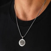 Gümüş İsmi Azam Duası Kolye thumbnail 2