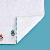 Soft Urban Delight Nakışlı El Havlusu - Ekru - 30x50 cm thumbnail 3