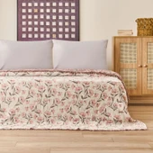 Soft Vinerya Çift Kişilik Yatak Örtüsü - Krem - 220x255 cm thumbnail 1