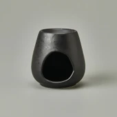 Deco Enyo Seramik Buhurdanlık - Mat Siyah - 11 cm - 2