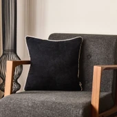 Soft Asas Kırlent - Siyah - 45x45 cm thumbnail 1