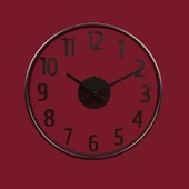 Deco Anthracite Duvar Saati - Antrasit / Şeffaf - 38 cm thumbnail 2