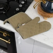 Soft Fırın Eldiven Tutaç Seti - Yeşil / Lacivert thumbnail 2