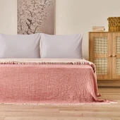 Soft Hevin Çift Kişilik Yatak Örtüsü - Kiremit - 220x240 cm thumbnail 1