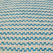 Soft Shiny Kırlent - Bej / Mavi - 45x45 cm thumbnail 2