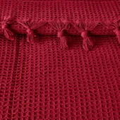 Soft Alora Çift Kişilik Yatak Örtüsü - Kırmızı - 200x230 cm thumbnail 2