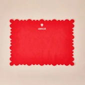 Soft Amore Amerikan Servis - Kırmızı - 30x50 cm thumbnail 3