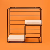 Dekoratif Dörtgen Raf - Siyah - 30 cm thumbnail 1