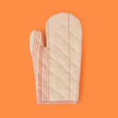 Tarçın Fırın Eldiveni - Ekru / Kiremit - 17x30 cm thumbnail 2