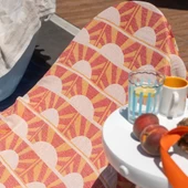 Soft Sun Madness Güneş Desenli Peştamal - Hardal - 90x160 cm thumbnail 2