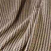 Soft Shiny Koltuk Şalı - Bej / Siyah - 130x170 cm thumbnail 2