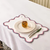 Soft Nonna Amerikan Servis - Mavi / Kırmızı - 30x50 cm thumbnail 2