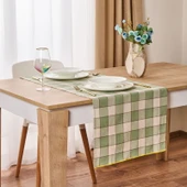 Toscana Runner - Ekru / Yeşil - 45x150 cm thumbnail 1