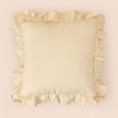 Soft Fancy Kırlent - Bej - 40x40 cm thumbnail 2