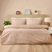 Soft Tanura Kolay Ütülenir Çift Kişilik Nevresim Seti - Bej thumbnail 1