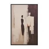 Deco Contraste Tablo - Bej / Siyah - 90x60 cm thumbnail 2