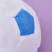 Soft Futbol Topu Figürlü Yastık - Beyaz / Mavi - 30x30 cm thumbnail 3