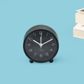 Kronos Masa Saati - Siyah - 9x4 cm thumbnail 3