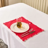 Soft Amore Amerikan Servis - Kırmızı - 30x50 cm thumbnail 2