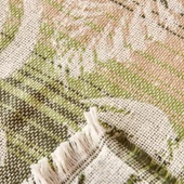 Soft Fathi Pamuklu Çift Kişilik Battaniye - Yeşil - 200x220 cm thumbnail 3