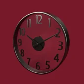 Deco Anthracite Duvar Saati - Antrasit / Şeffaf - 38 cm thumbnail 3