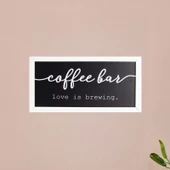 Deco Coffee Duvar Panosu - Siyah - 40x20 cm thumbnail 1