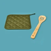 Gabardin Tutaç - Yeşil - 20x20 cm thumbnail 2