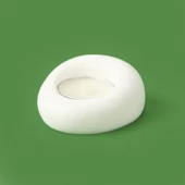 Deco Taş Mumluk - Beyaz - 5 cm thumbnail 1