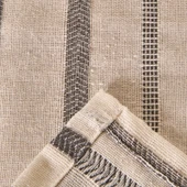 Soft Herringbone Runner - Ekru / Lacivert - 50x130 cm thumbnail 3
