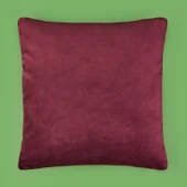 Soft Shiney Kırlent - Mürdüm - 40x40 cm - 1