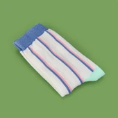 Soft Çizgili Çorap - Beyaz thumbnail 2