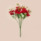 Dekoratif Yapay Papatya - Bordo - 34 cm thumbnail 3