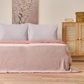 Soft Hevin Çift Kişilik Yatak Örtüsü - Kiremit - 220x240 cm thumbnail 2