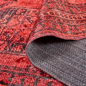 Soft Karakush Afgan Desenli Halı - Kırmızı - 160x230 cm thumbnail 3