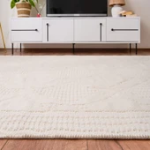 Soft Ruut Rutenna Halı - Ekru - 160x230 cm - 2