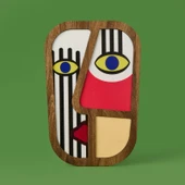 Deco Mask Duvar Panosu - Renkli - 20 cm thumbnail 2